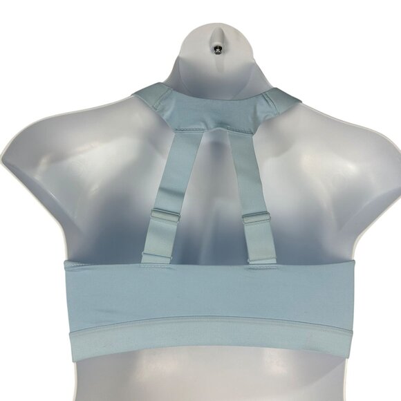 All In Motion Sports Bra 38C High-Support Adjustable Straps Zip Front Blue - Picture 3 of 14